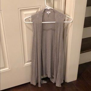 Cotton sleeveless cardigan